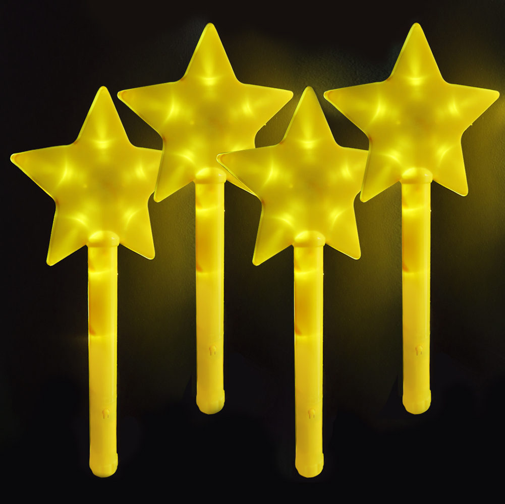 바에이비오 LED 대형 별 응원봉 콘서트 스타 야광봉, 옐로우, 4개 7,480원