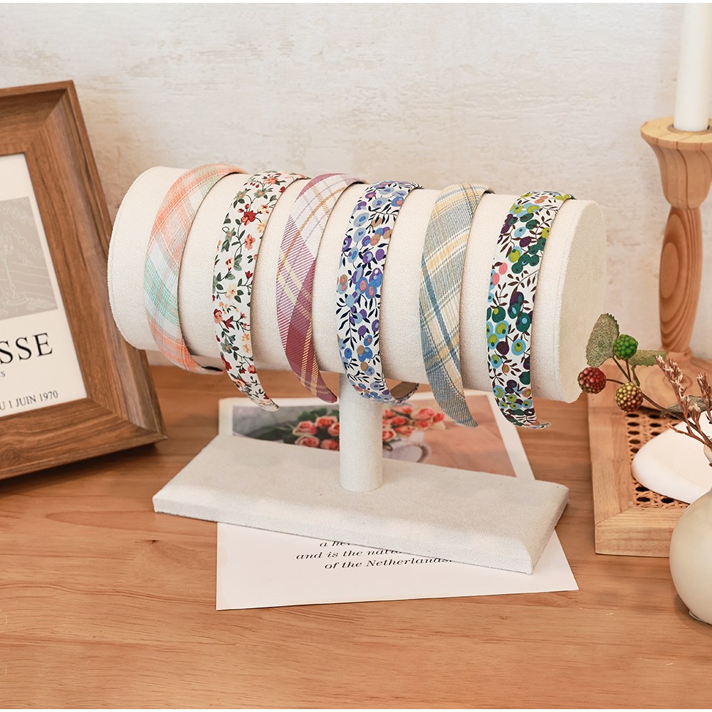 온빛디자인 스웨이드 아이보리 머리띠 거치대 14,900원