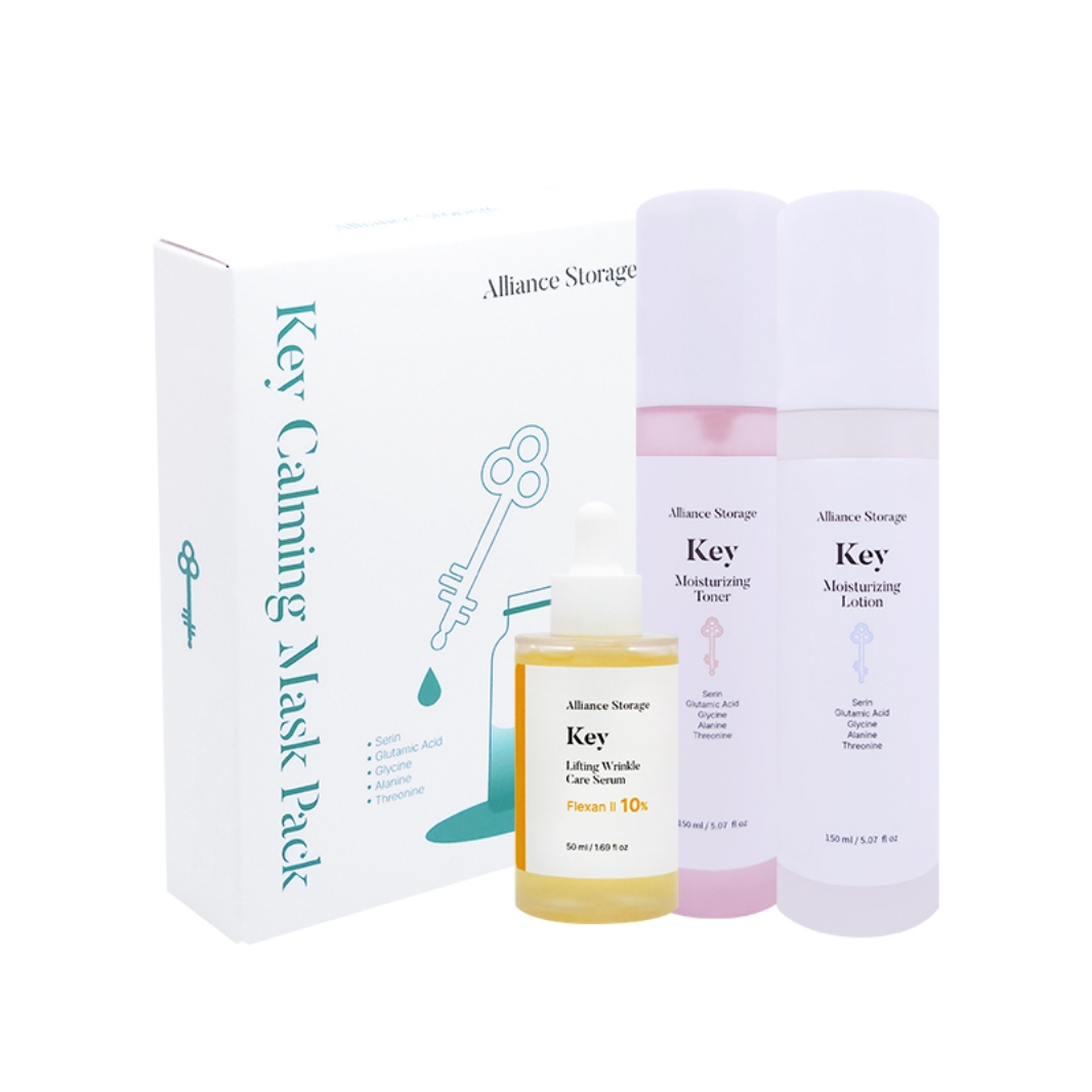 [저자극인증] 얼라이언스 스토리지 키 마스터 세트 (토너+로션+마스크팩+세럼) [아미노산/히알루론산/세라마이드/마데카소사이드/아데노신/수선화] 84,000원