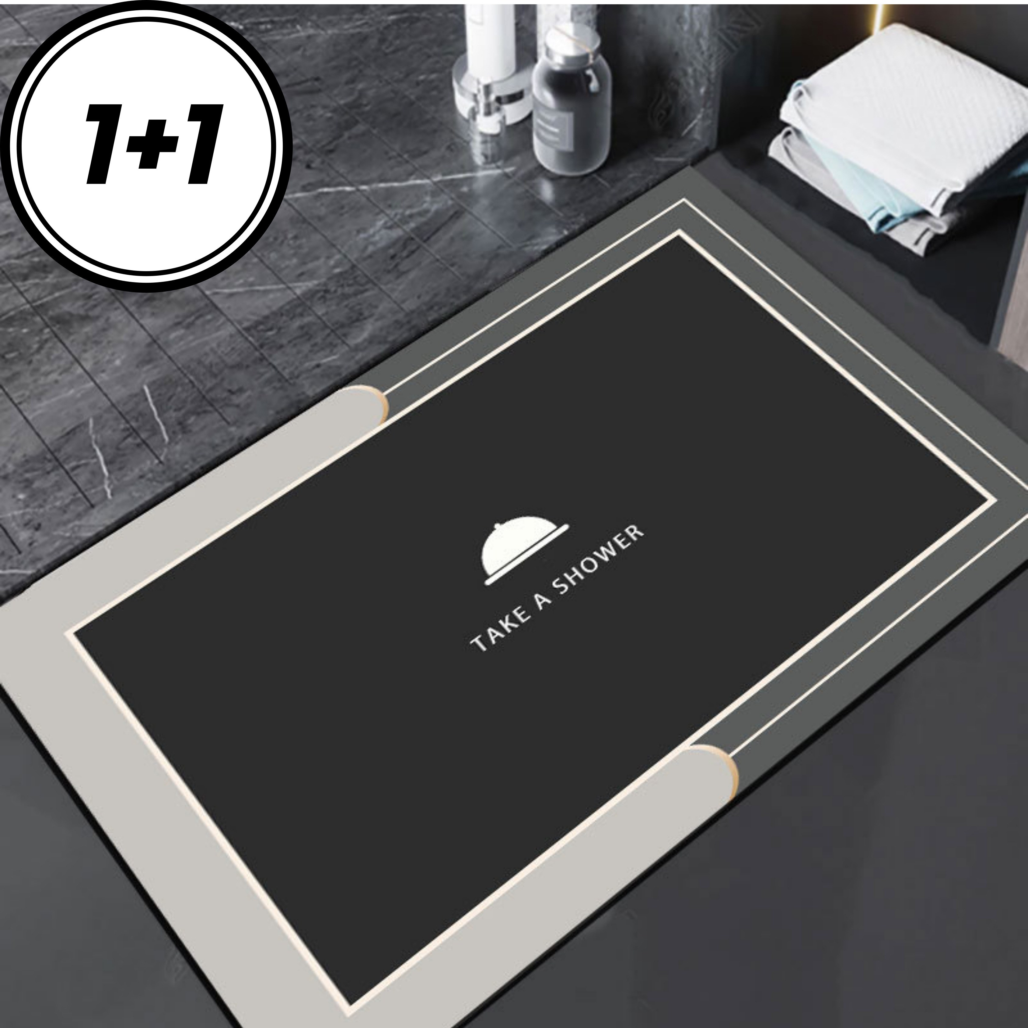 아름디오 소프트 규조토 빨아쓰는 욕실 발매트 1+1 세트 9,900원