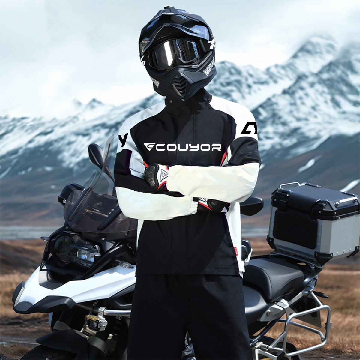 couyor 오토바이우비 바이크우비 자전거우의 상하의세트 45,950원