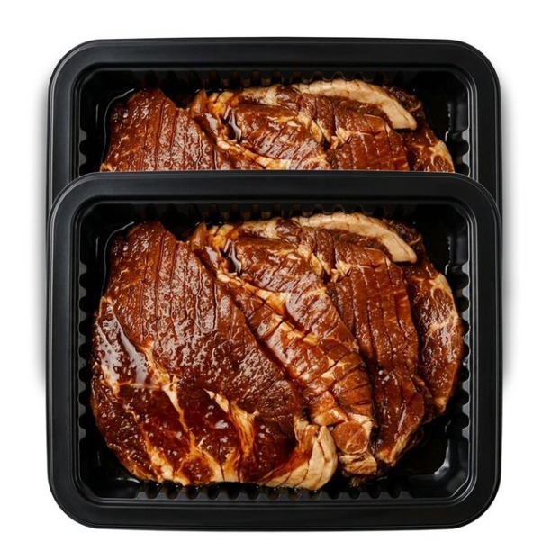 하나농수산연합 제주 흑돼지왕구이 칼집 양념 갈비, 2개, 1.2kg 59,800원