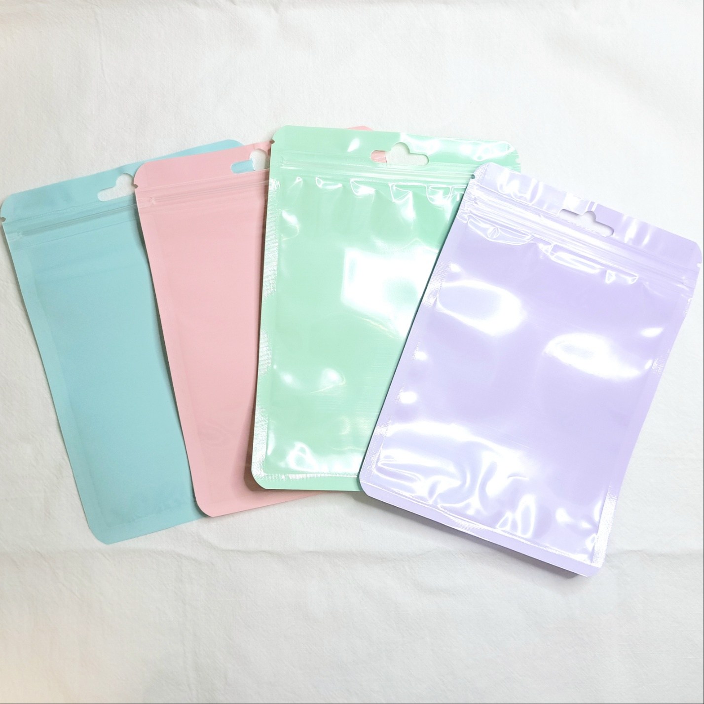 선물포장 구디백 지퍼백 소형 간식 포장봉투, 50장, 파스텔 보라색 9,900원