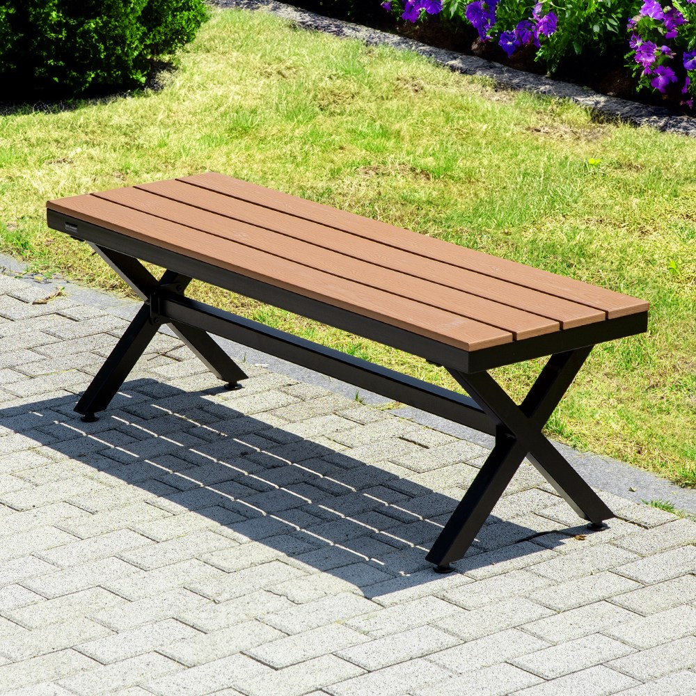 야드니 1300 벤치 야외 수지목 정원 공원 카페 철제 커피숍 테라스 철재 평벤치 의자 138,000원