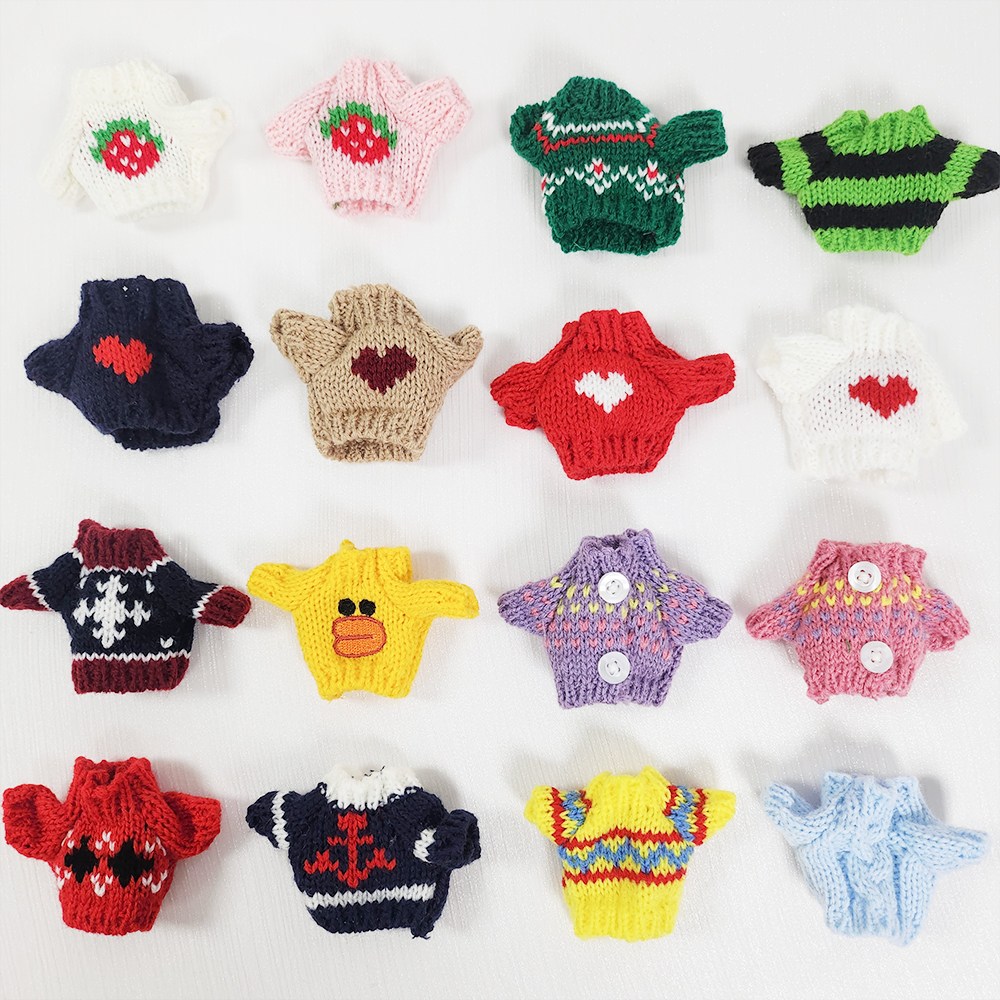 모루 인형옷 10cm 15cm 그로밋옷 인형키링옷 니트티 1,800원