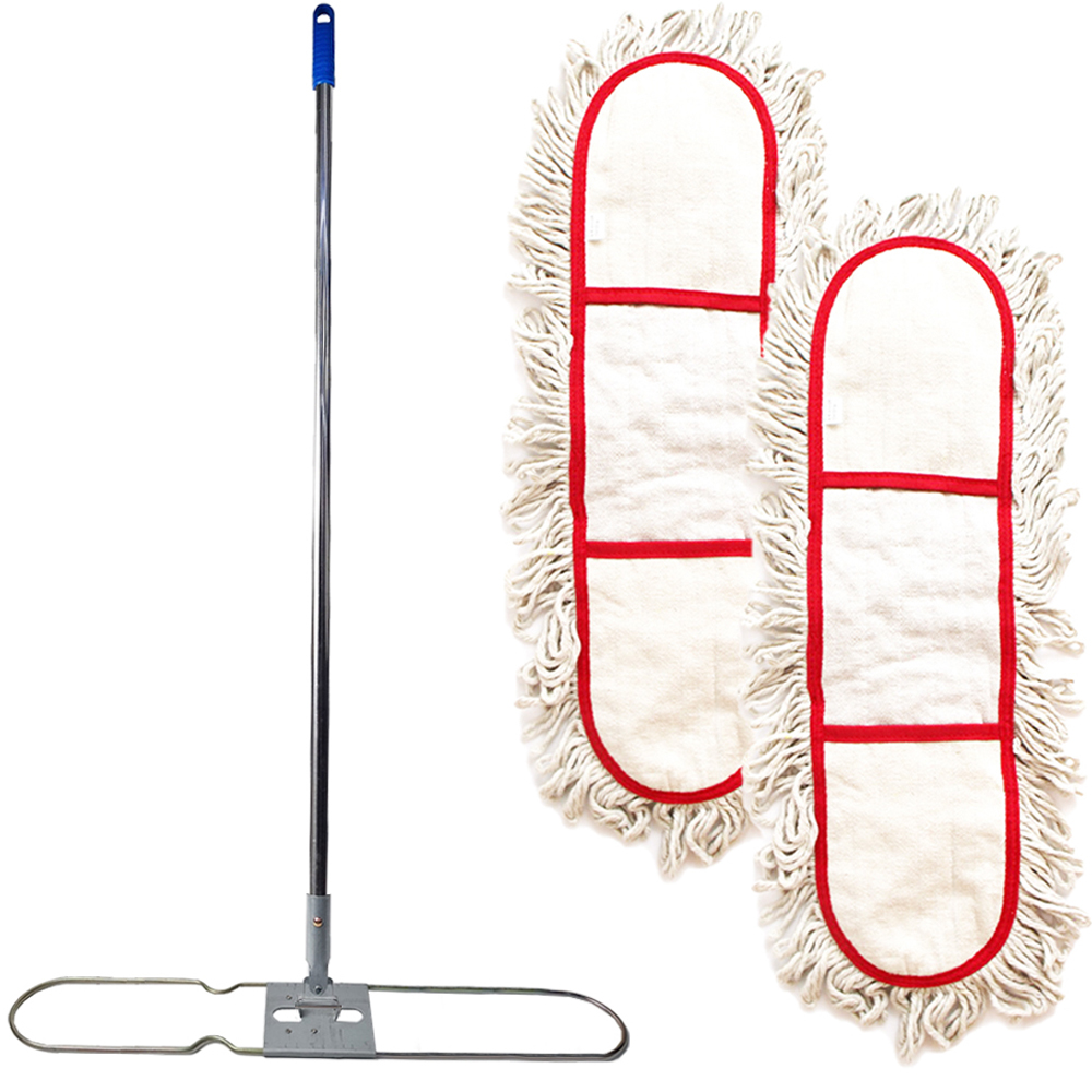 월드크린 리스킹 물걸레 백색 105cm x 2p + 판 + 스텐자루, 1세트 23,100원