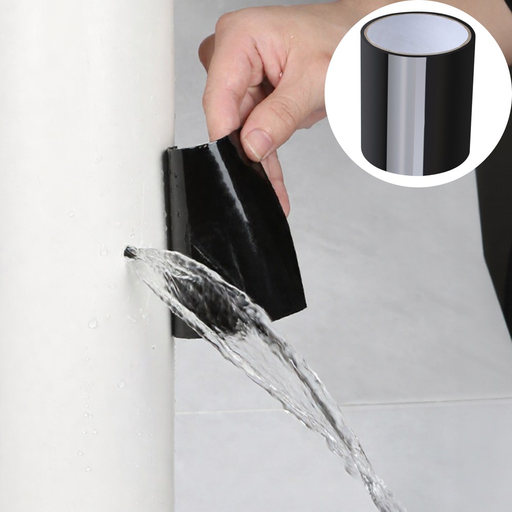 로비첸 철벽방어 초강력 방수테이프 검정 실리콘 부틸 단면 블랙 배관 욕실 고무, 1개 10,000원