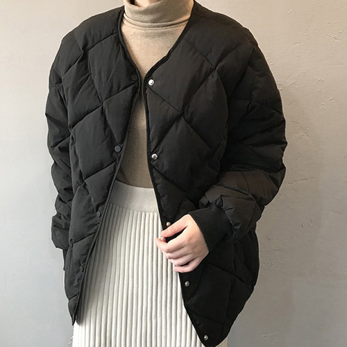 핑크셀럽 여성 누빔 웰론 패딩 점퍼 29,800원