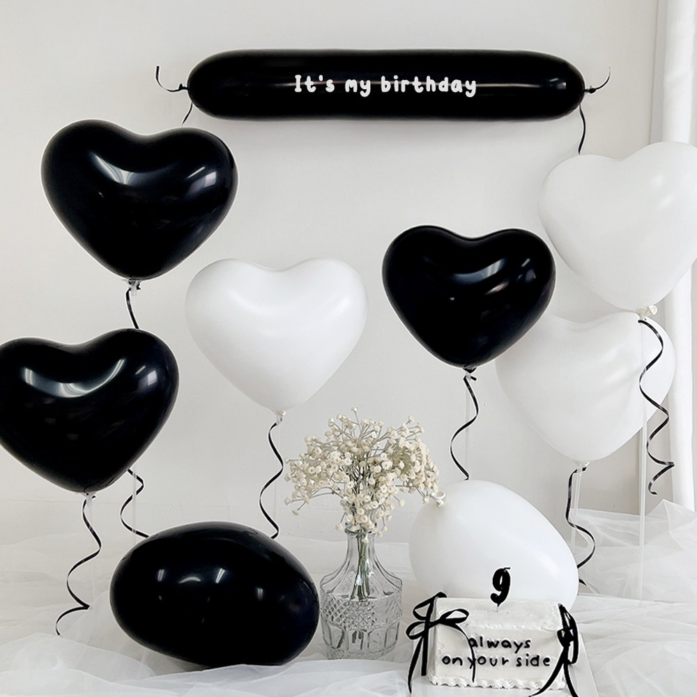 파티아일랜드 하트 퓨어 문구 파티 세트 생일 풍선 패키지 기념일 브라이덜샤워 15,900원