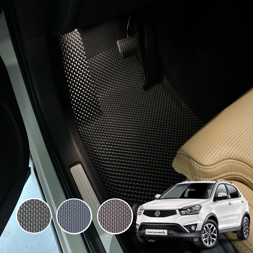 뉴코란도C 체인 카매트 전차종 자동차 발매트 발판 블랙 1열 운전석+조수석 608,000원