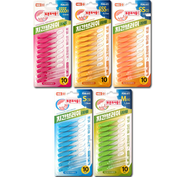 네오메디칼 에버덴 I자형 치간칫솔 10개입/사이즈선택/ 5,000원