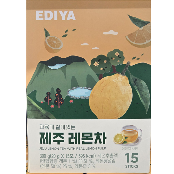 이디야 과육이 살아있는 제주 레몬차 15입 20,940원