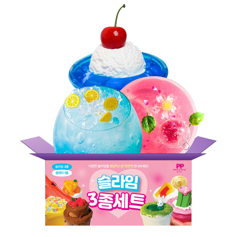 크림소다+블루레몬에이드+벚꽃수 슬라임 3종 세트 (총 350ml), 1개 23,900원