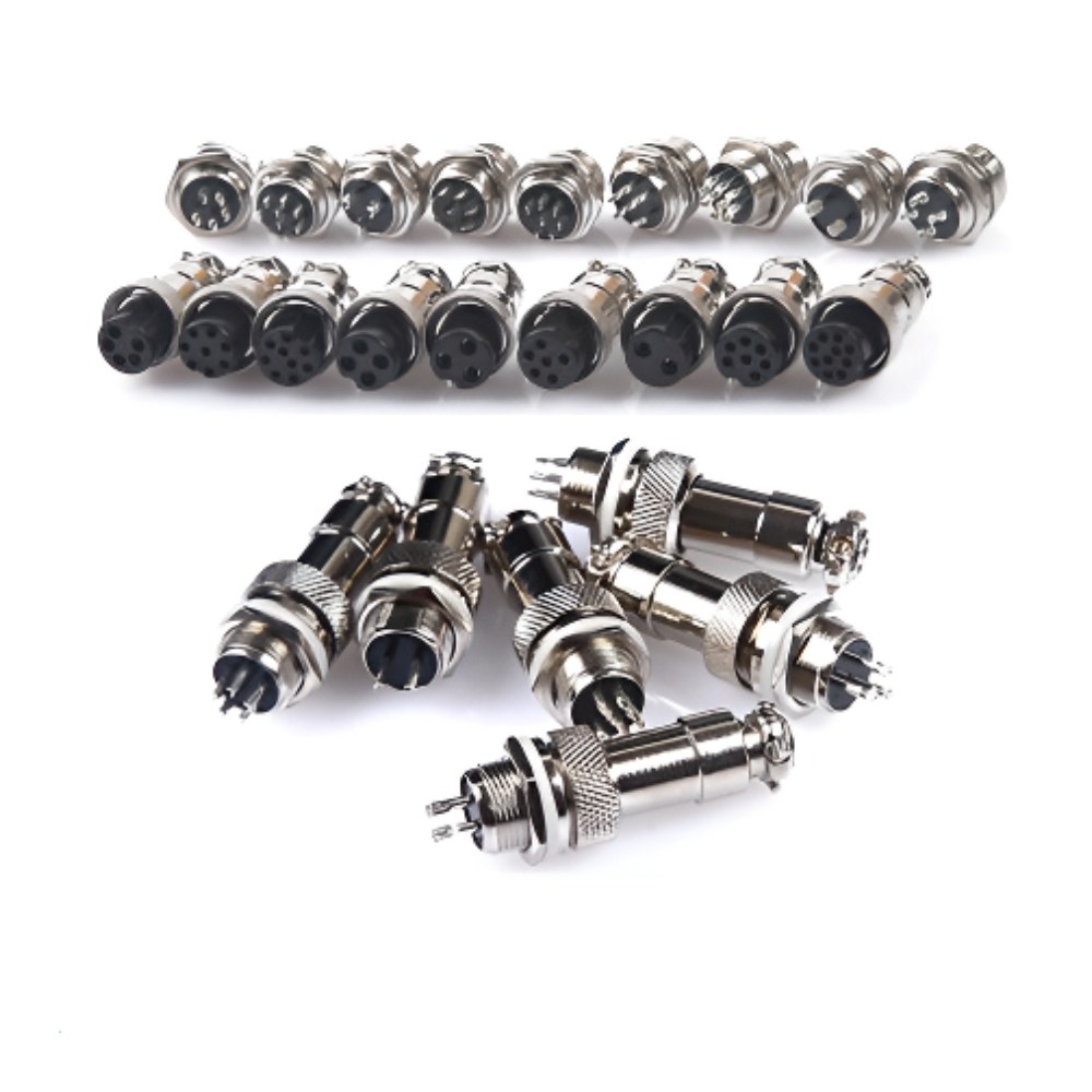 항공잭 단자 써큘러 커넥터 플러그 12mm 16mm 암수세트 800원