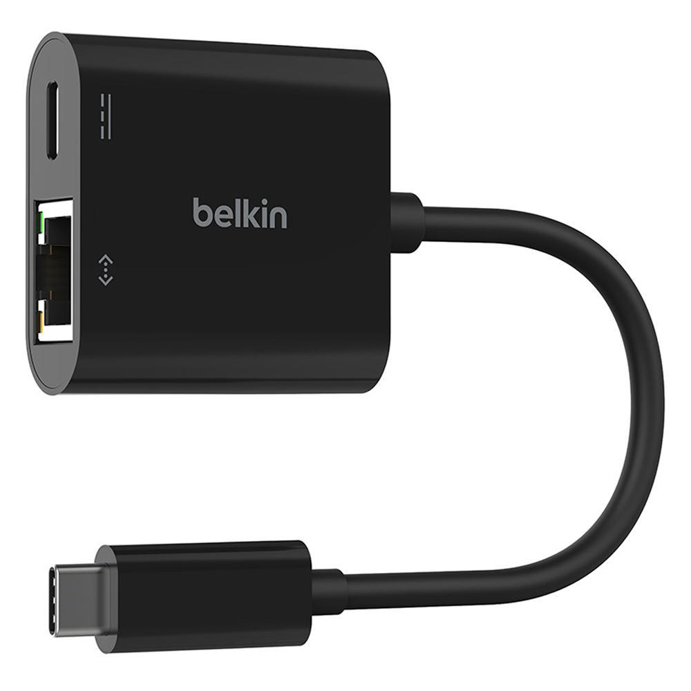 벨킨 USB C to 이더넷 100W PD 충전 어댑터 INC019btBK, 블랙, 1개 32,900원