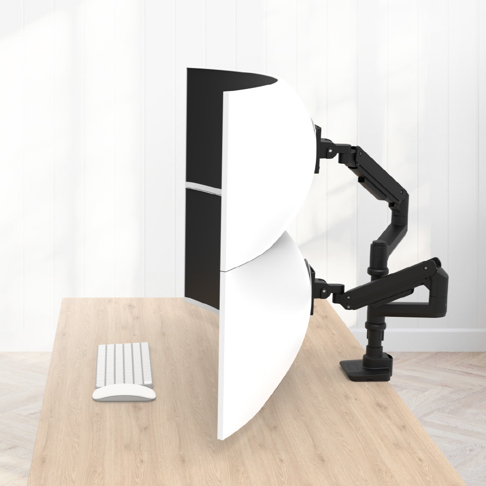 카멜마운트 고중량 폴타입 모니터암 듀얼 IMA2DP, IMA2DPB(블랙), 1개 137,980원