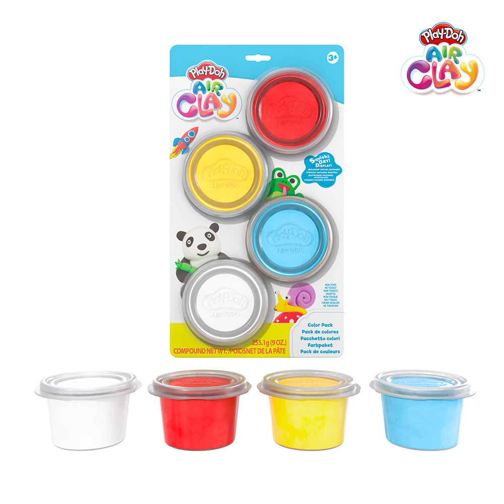 플레이도 에어클레이 컬러팩 손에 묻지 않는 클레이 어린이 오감발달 소근육발달, 1개, 252g 30,000원