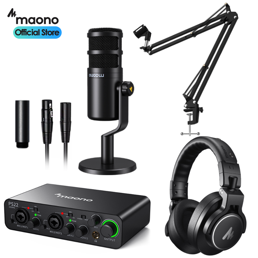 마오노 PS22 + PD100 1인 방송용 유튜브 틱톡 녹음용 오인페 마이크 스탠드 헤드폰 올인원 패키지 325,000원