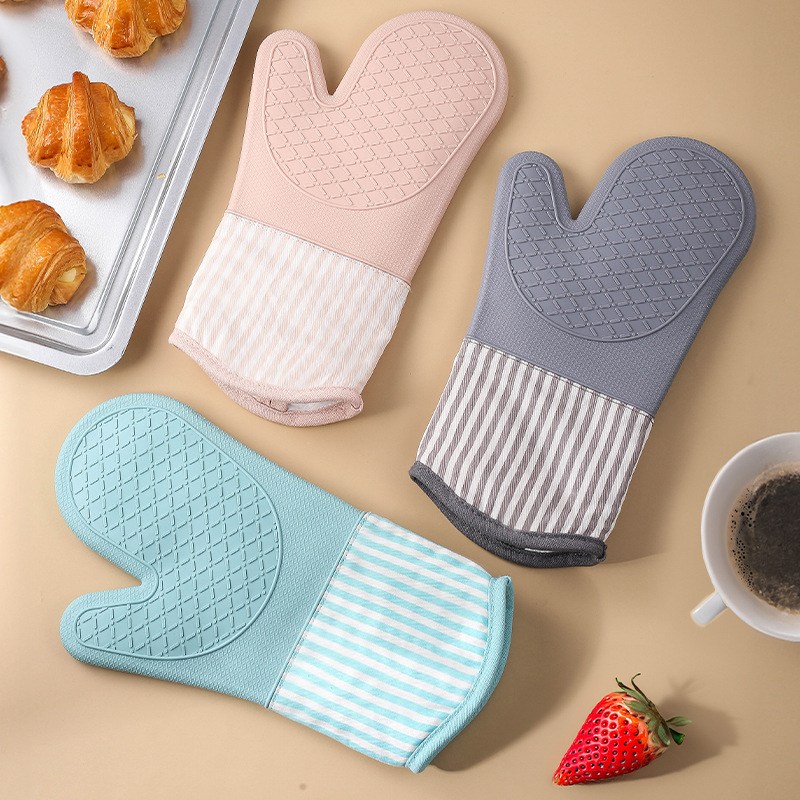 [빈즈] 실리콘 손목 긴 두꺼운 오븐장갑 2p, 2개, 연블루 14,960원