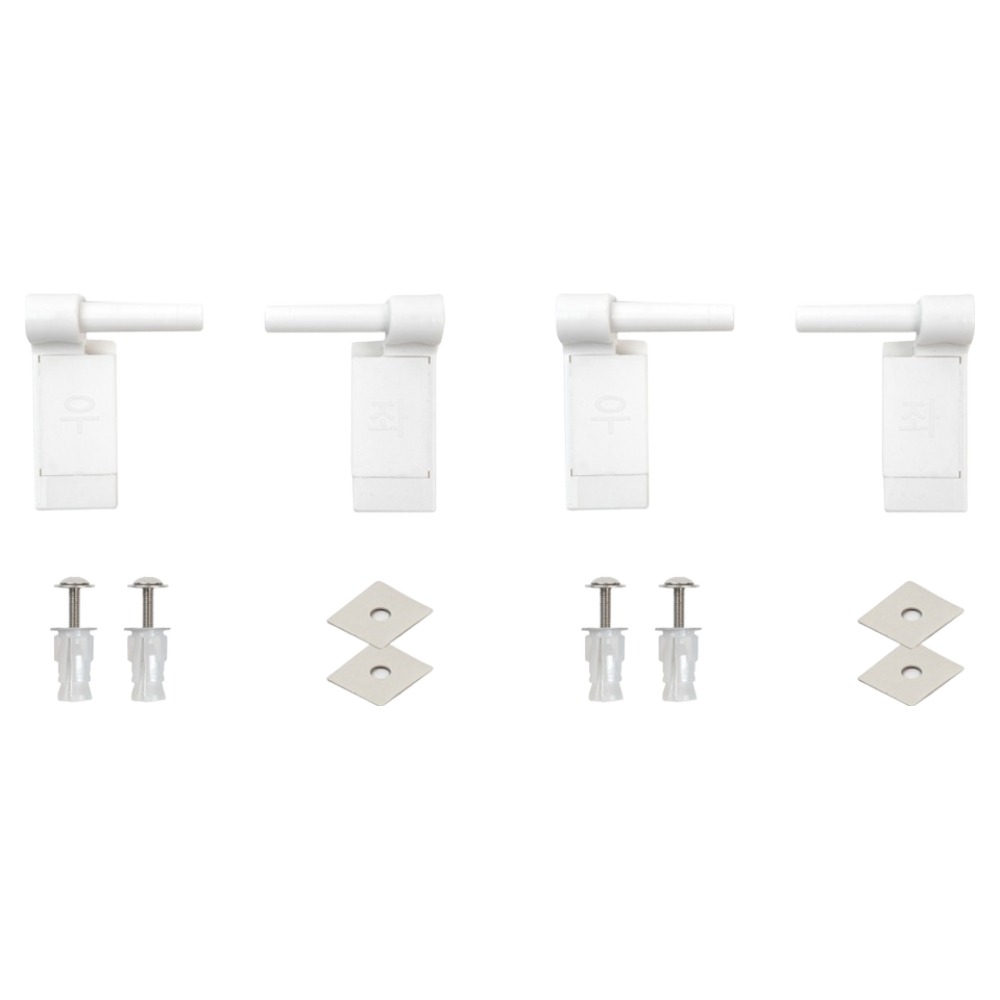 두진 욕실 상부체결형 양변기 시트커버 연결부속 2세트, 혼합색상 6,000원