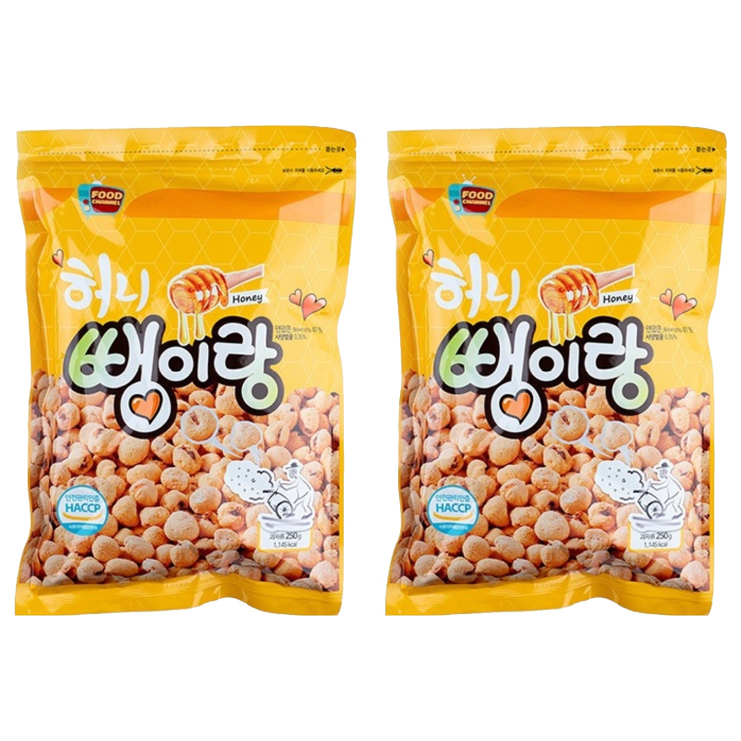 우리식품 허니 뻥이랑, 250g, 2개 9,200원