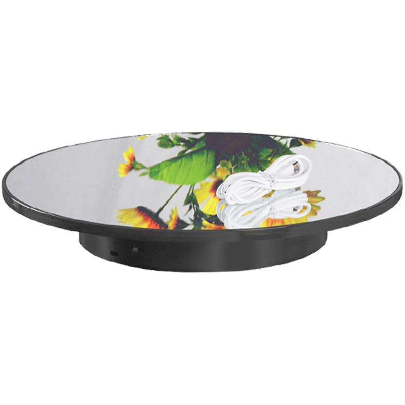 주닉스 360도 미러 턴 테이블 디스플레이 자동 거울 회전판 촬영용 악세사리, 1개 13,500원