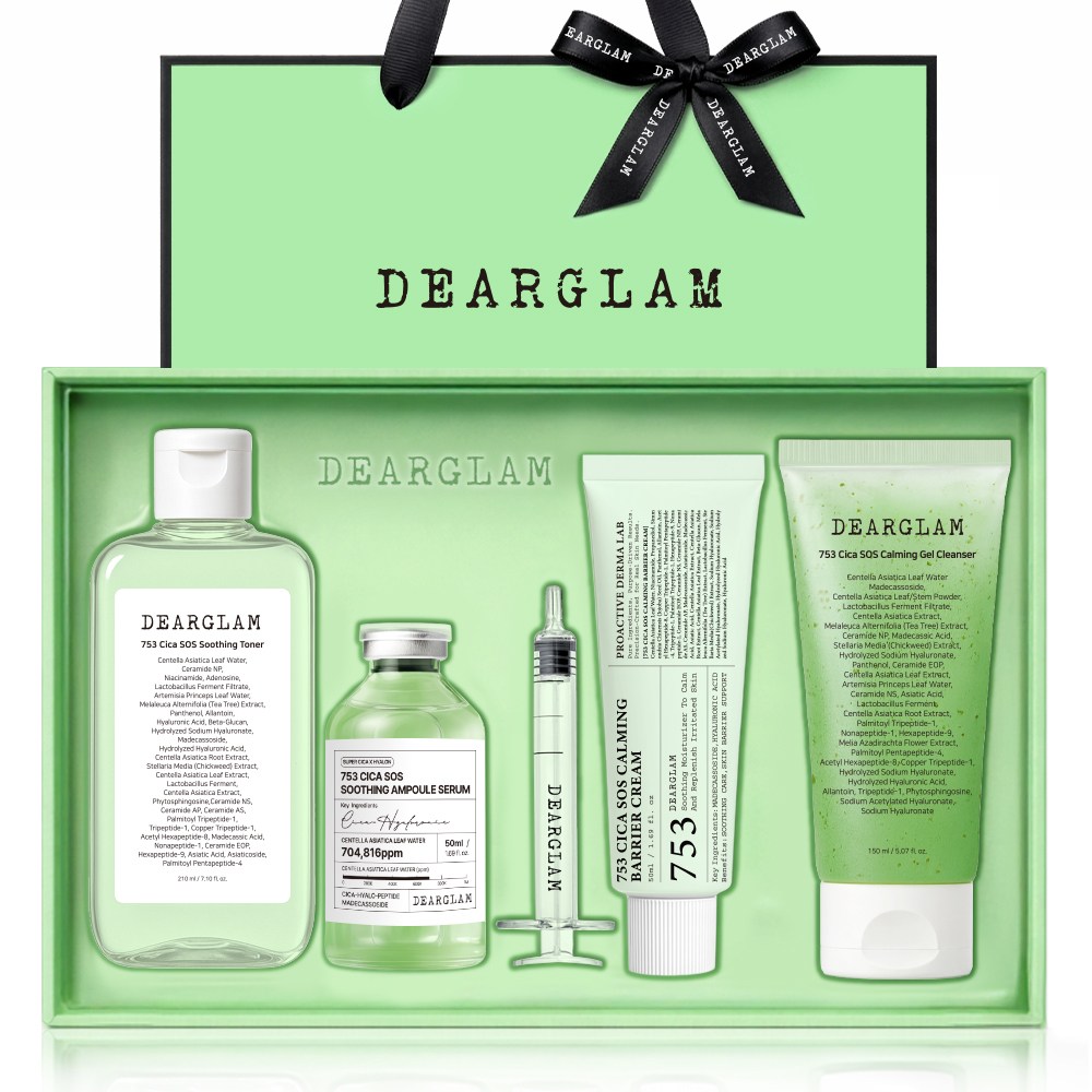 디어글램 753 시카 SOS 트러블 진정 피지 모공 4종세트, 1세트 79,000원