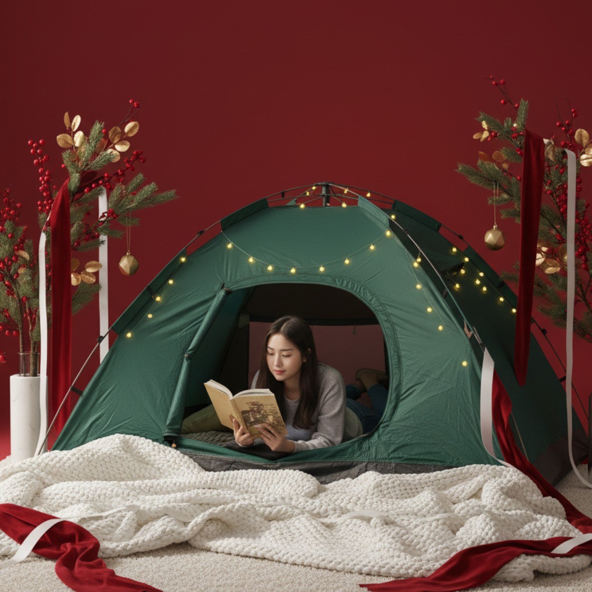 난방텐트 외풍텐트 자동 쉬운설치 캠핑겸용 다기능 37,000원