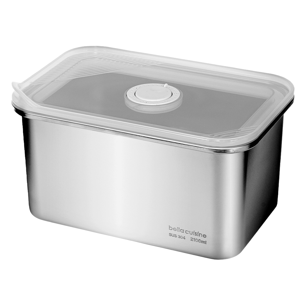 벨라쿠진 스텐 직사각 밀폐용기 냉장 냉동 반찬통 밧드 2100ml 19,900원