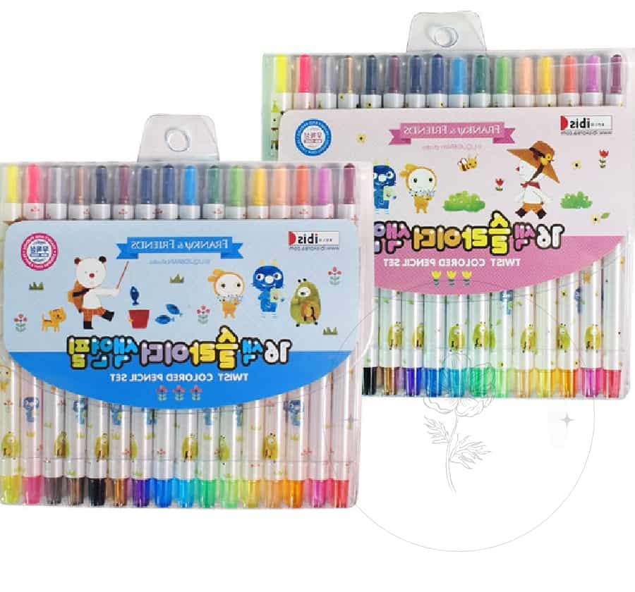 부드러운심 슬라이더색연필 16색 핑크 96개1박스 445,300원