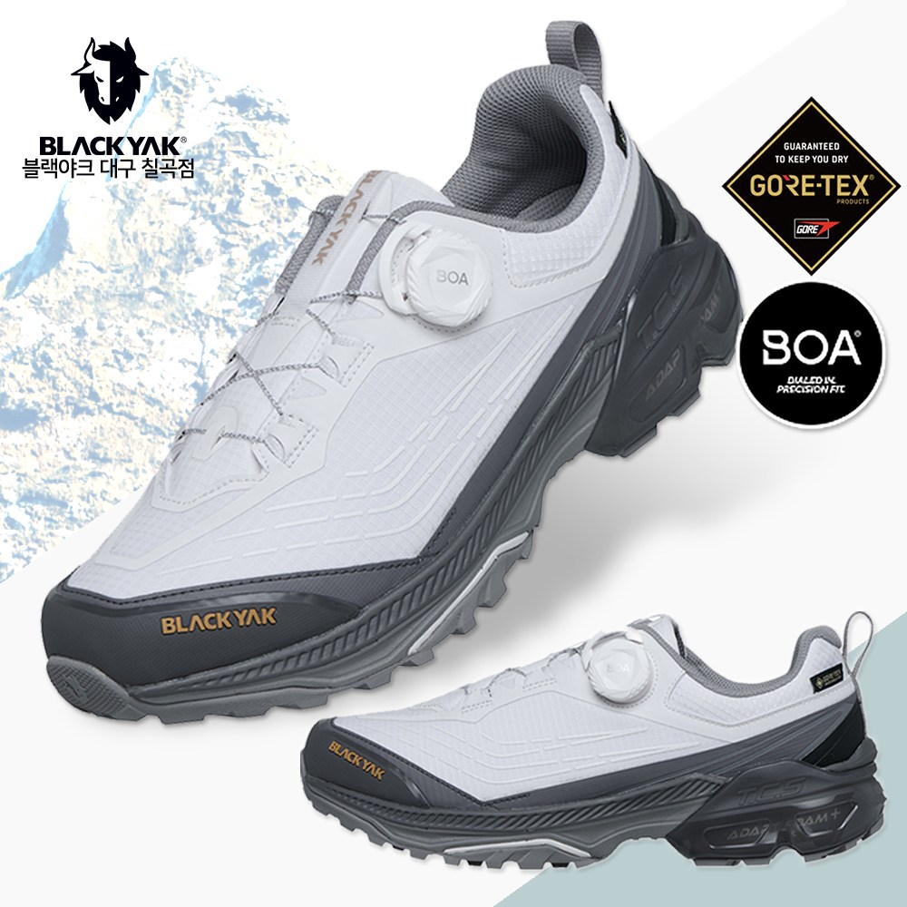 블랙야크 남여공용 트레킹화 343 라이트 스텝 GTX 330g 초경량 방수 다이얼 등산화 신발 186,500원