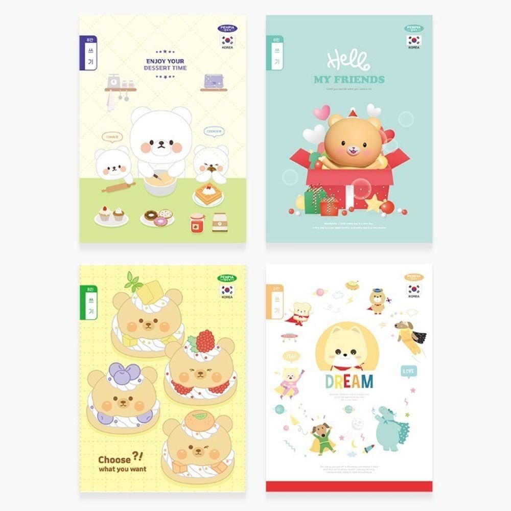 펜피아 800 초등 제본 8칸쓰기 노트 랜덤 1권, 1개, 랜덤 1권 3,600원