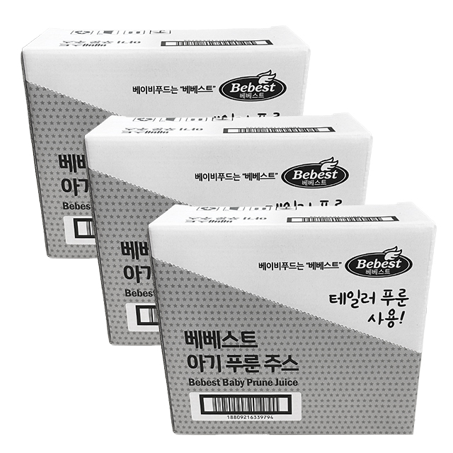 베베스트 아기푸룬주스 10팩 / 테일러푸룬 아기주스 아기퓨레, 3박스, 700ml 53,900원