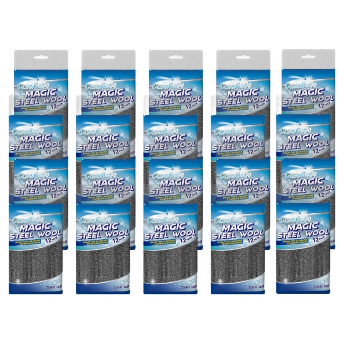 크린고고 매직스틸울 수세미 탄냄비 기름때 타일 스텐 자전거 자동차 유막 녹제거 일회용 철수세미 46,900원