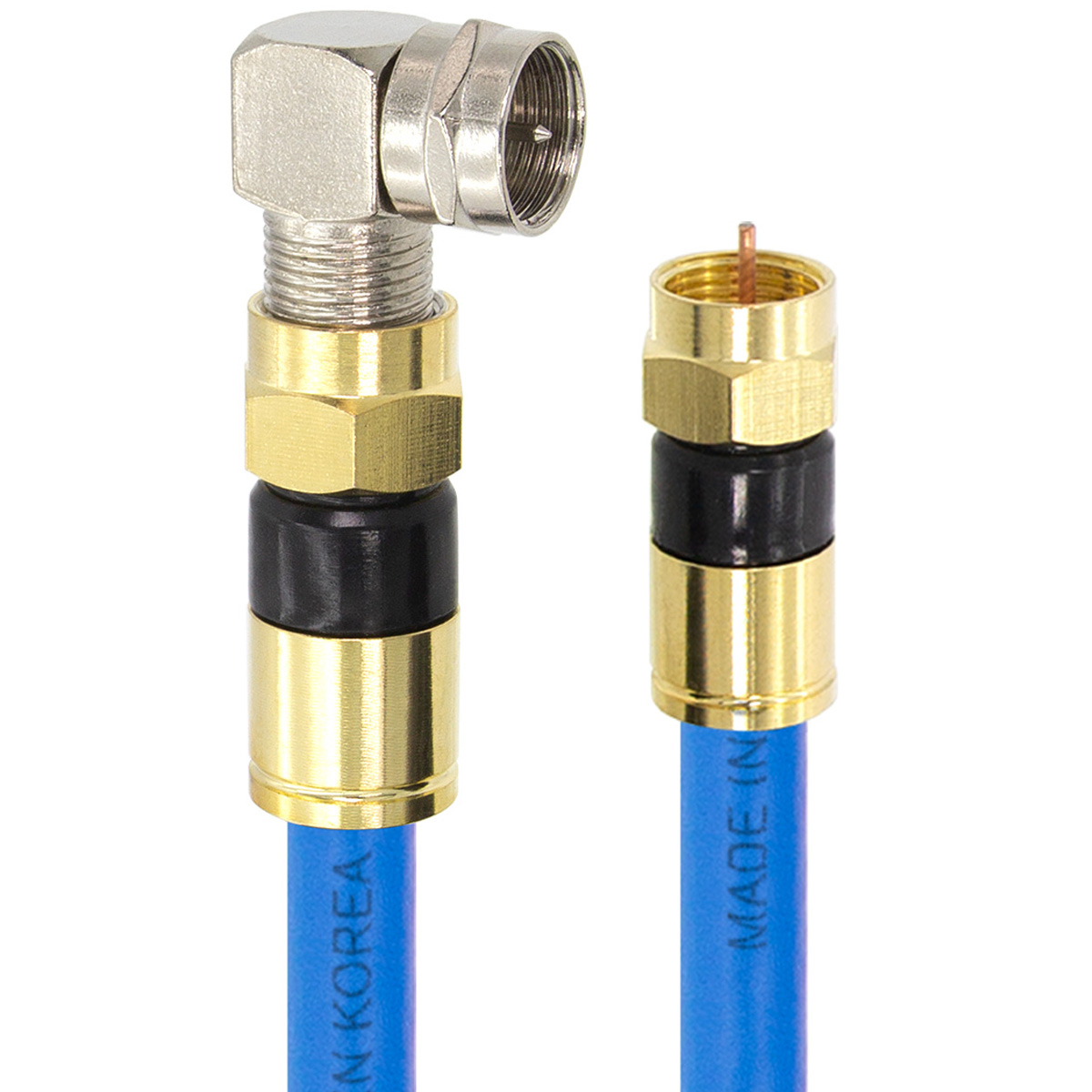 솔탑 국산 골드 고급형 RF 안테나 블루 꺾임 TV 동축 수제작 케이블 50M, SOLTOP-1257, 1개 65,700원