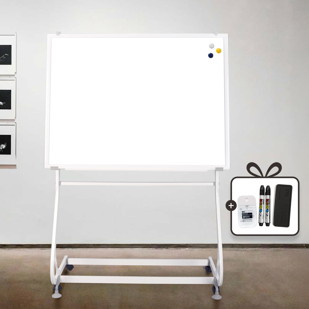 (주)토탈하얀칠판 자석 화이트보드+S라인스탠드세트 (화이트우드), 화이트우드 200,000원