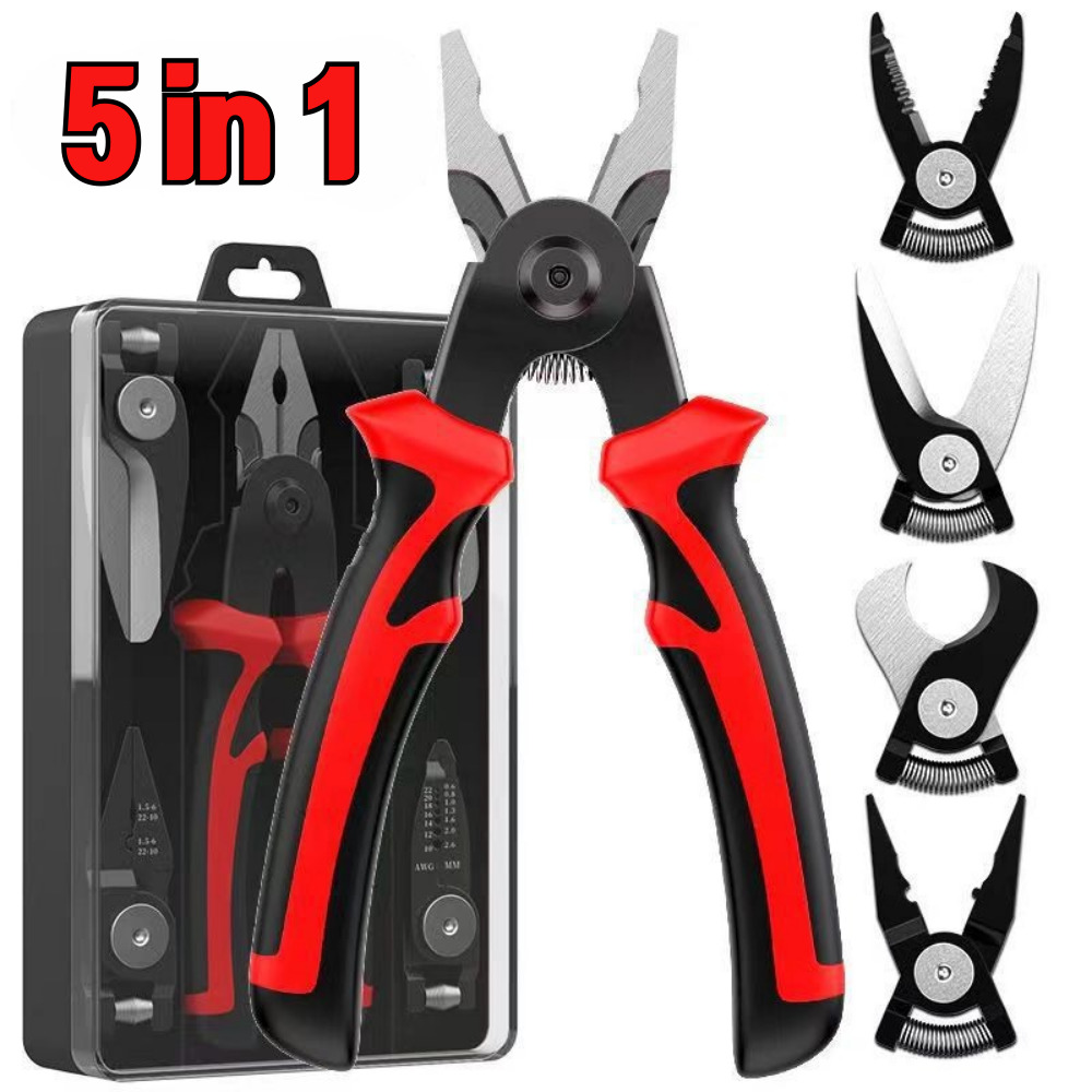 제이템 5in1 헤드교체형 다기능 만능 펜치 플라이어 세트, 1세트 26,400원