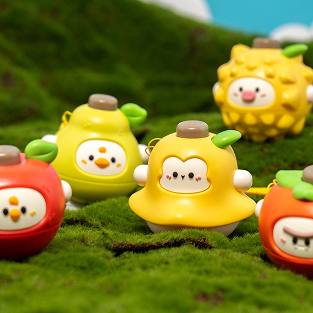 귀여운장난감 과일모양 돌아가는팽이 실내놀이, 과일팽이배 3,500원