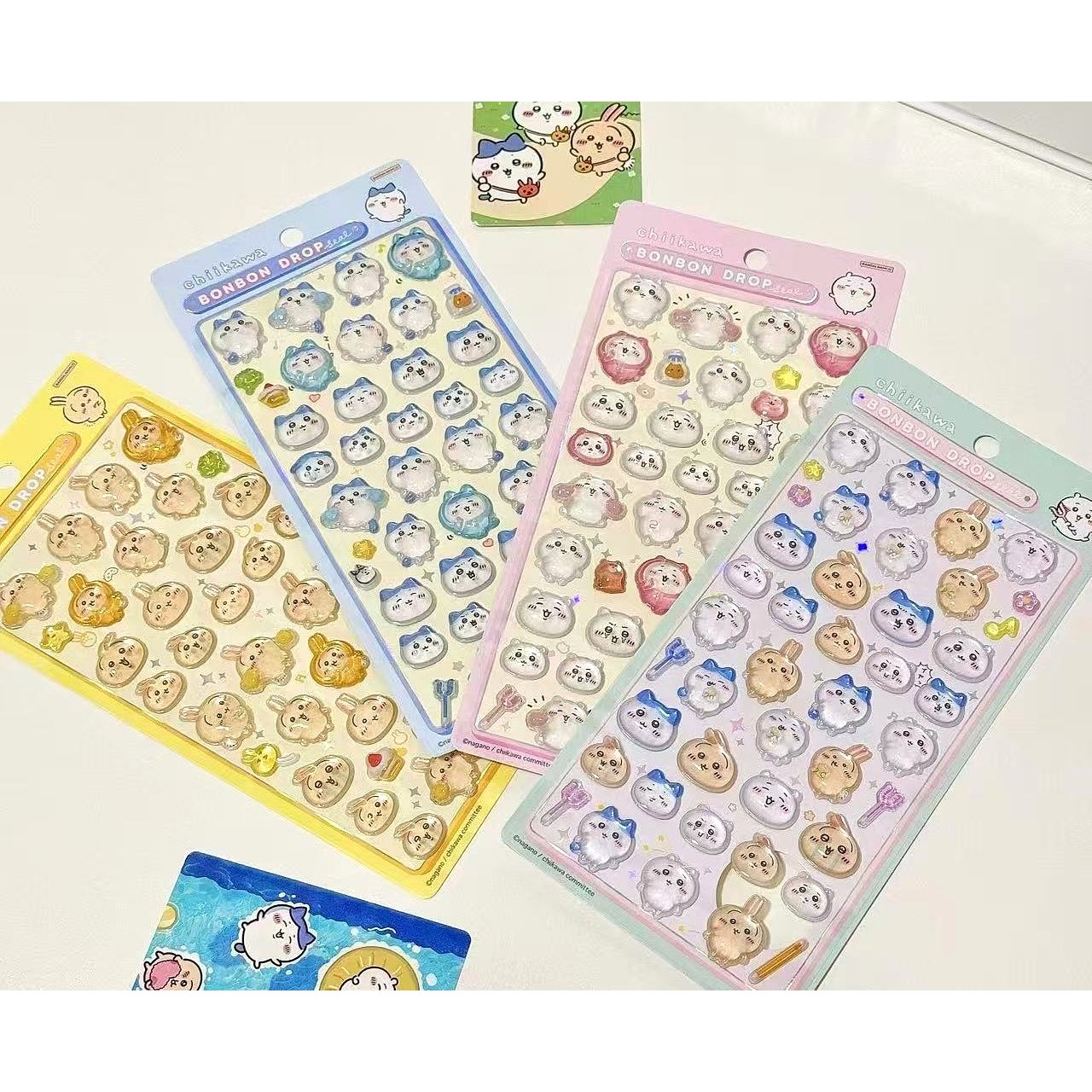 고고다 치이카와 3D 입체 스티커 4종 세트 먼작귀 다꾸 폰꾸, 4개, 치이카와 입체 스티커 18,980원