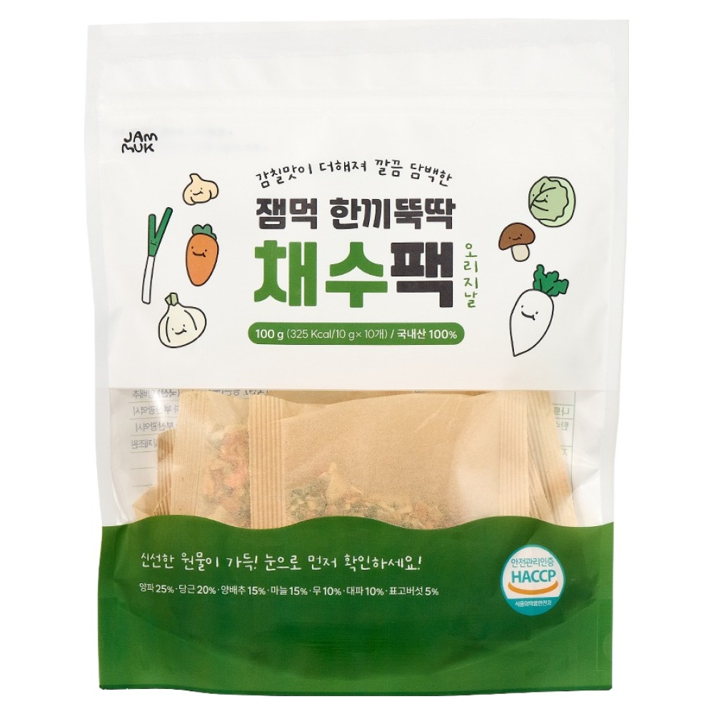 잼먹 채수팩 10p, 오리지널, 100g, 1개 11,300원
