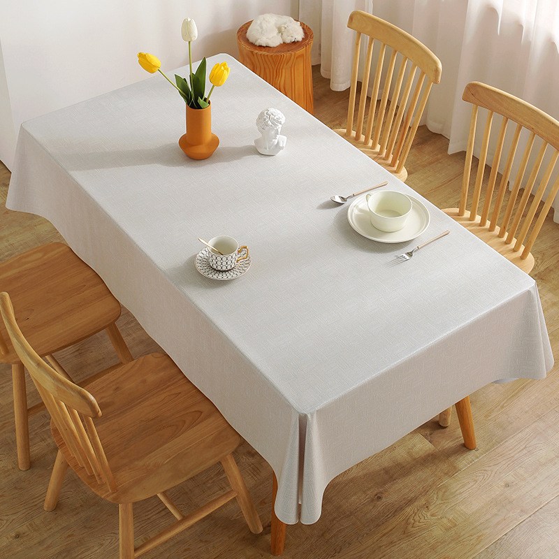 [제이지하우스] 린넨 무늬 방수 식탁보 PVC 단색 테이블보 17,900원