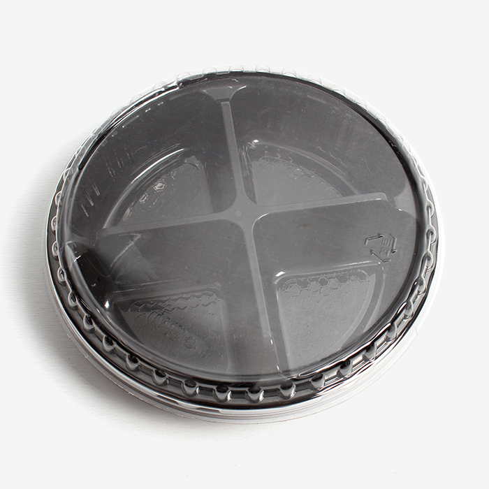 더팩컴퍼니 170파이검정원형 4칸 100개,400개 29,400원