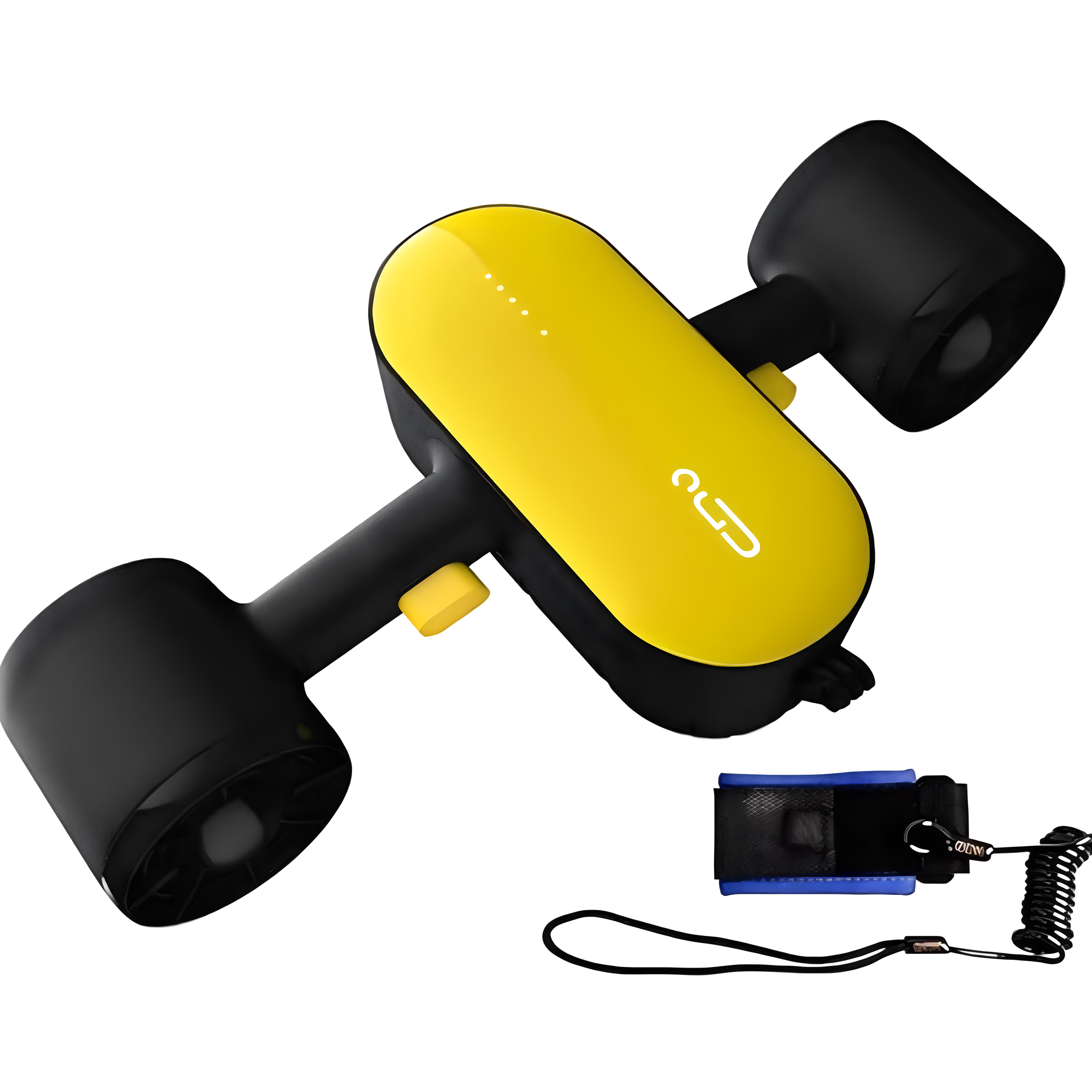 DiveJet 고출력 수중스쿠터 스노쿨링 초경량 물놀이 스쿠버 다이빙 핸드스쿠터 수중추진기 프리다이빙, 하와이 엘로우 510,000원