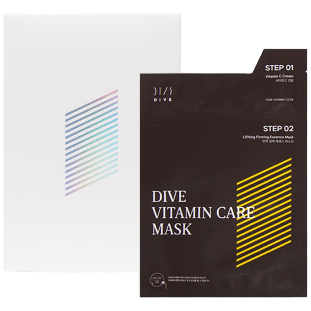 [다이브] 갈바닉 비타민C 13.5%세럼 2스텝 톤업 마스크팩, 5개입, 1개 8,000원
