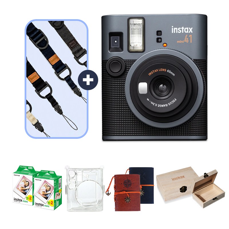 인스탁스 미니41 + 투명케이스 + 필름 40장 선물세트 + 스트랩증정 211,600원