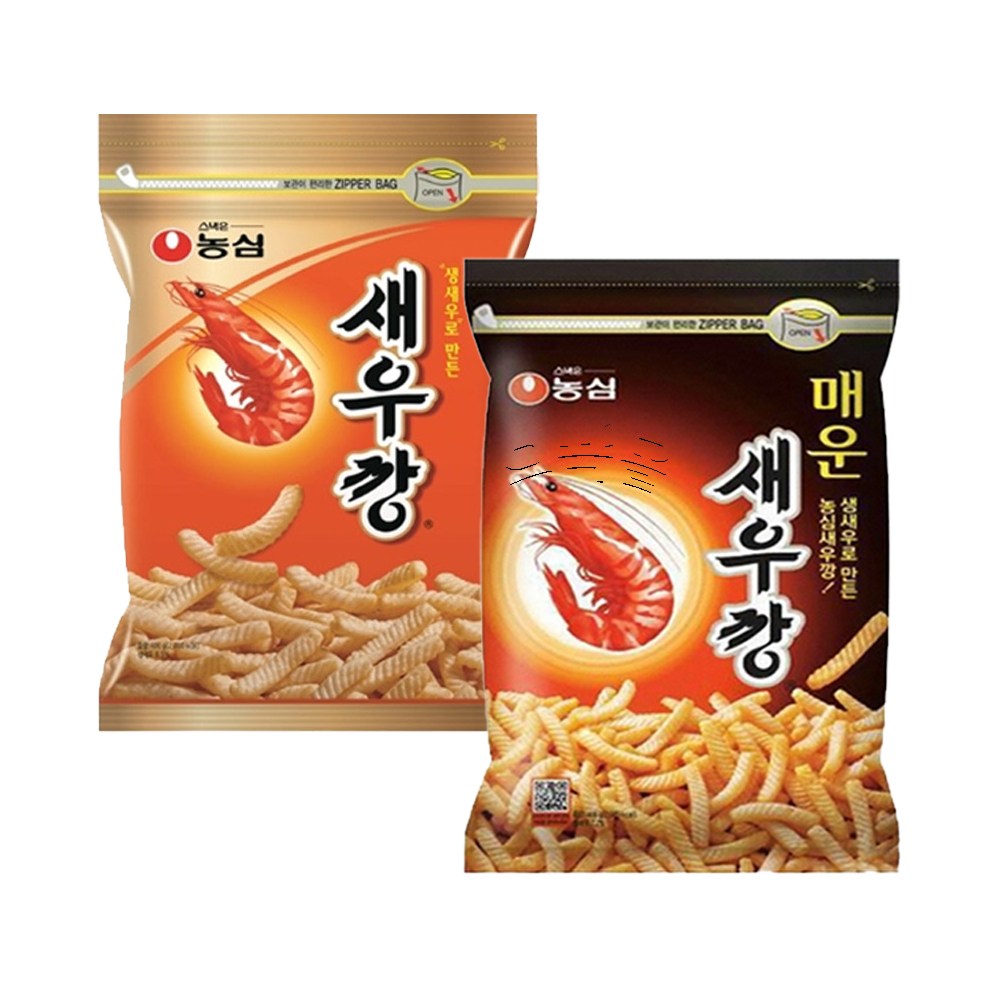 농심 새우깡 400g + 매운 새우깡 400g 과자세트 12,150원