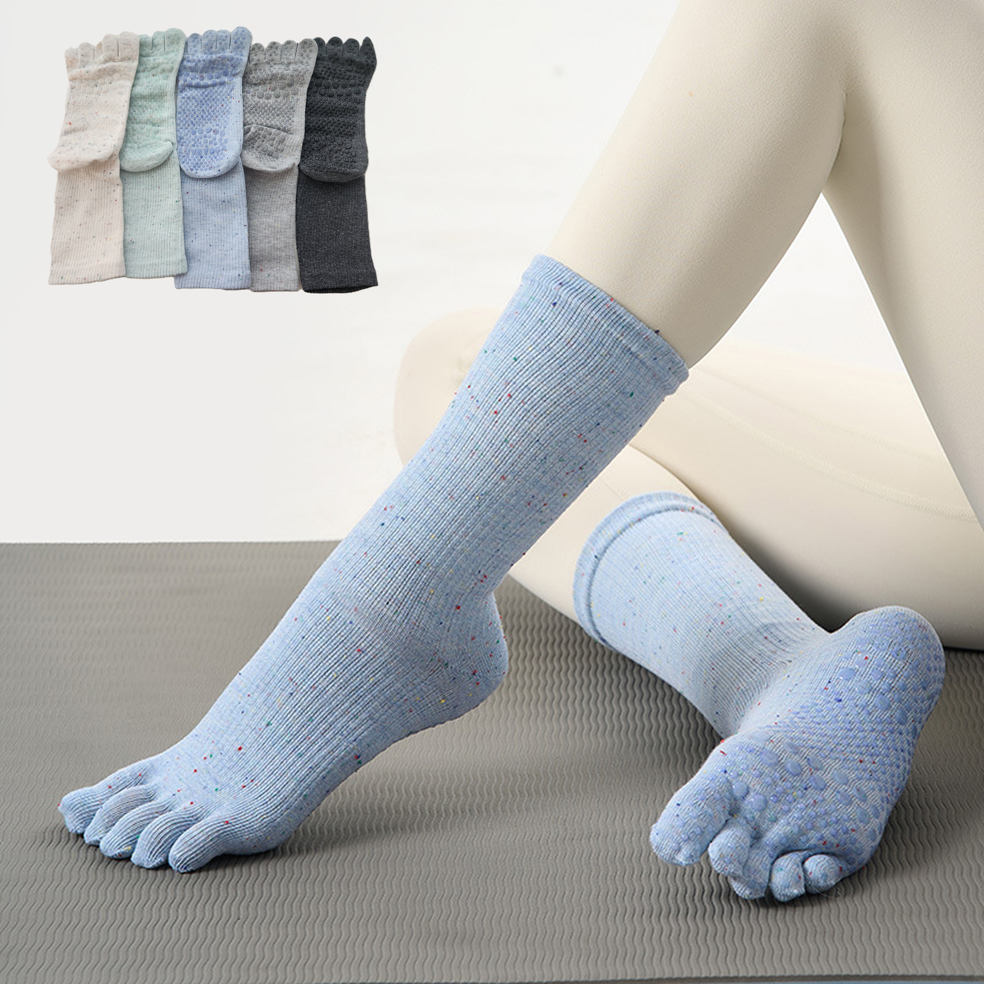 리스펙 프로 논슬립 필라테스 요가 발가락 양말 5켤레 23,500원