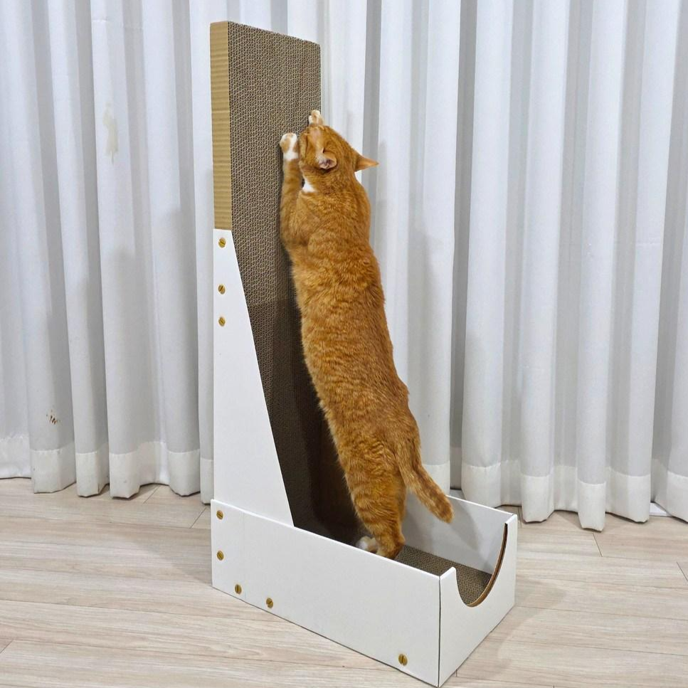 MAAH 고양이 수직 스크래쳐 박스 장난감, 1개, 화이트, 현재가 19,500원