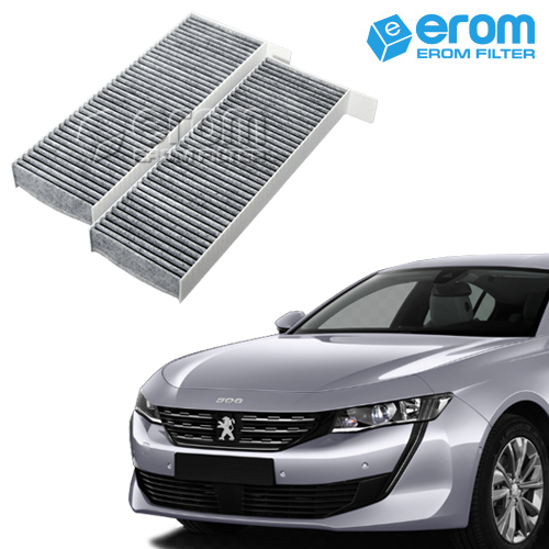 이롬필터 CUK26014-2 프리미엄 활성탄 에어컨필터, 1세트, 푸조 508 에어컨필터 (R8) (18~21) 14,500원
