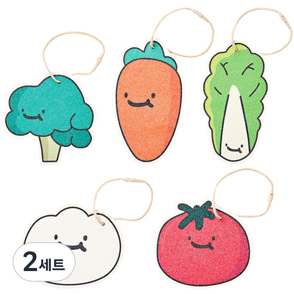 잼먹 천연펄프 셀룰로오스 수세미, 2세트, 5개 19,580원